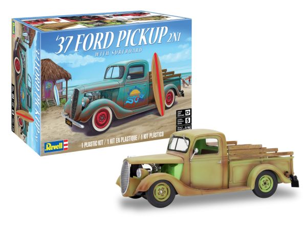 REV14516 - FORD pickup Street Rod 1937 avec surf à assembler et à peindre - 1