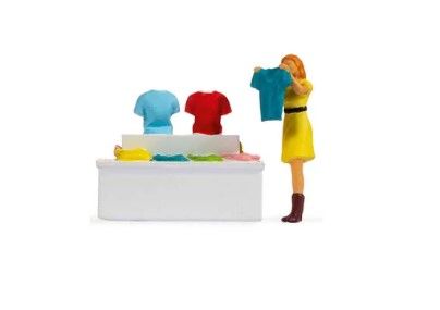 NOC16508 - Petites scènes - Achat de vêtements - 1