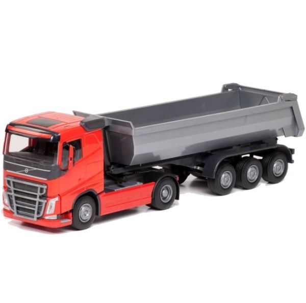 EMEK22355 - VOLVO FH16 4x2 rouge avec benne 3 essieux - 1