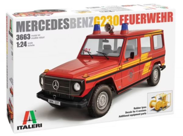 ITA3663 - MERCEDES G230 Pompier à assembler et à peindre - 1