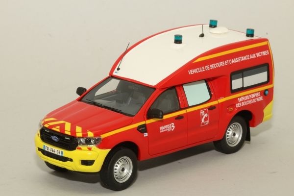 ALARME0049 - FORD Ranger BSE Sapeurs pompiers des bouches du Rhône - 325 exemplaires - 1