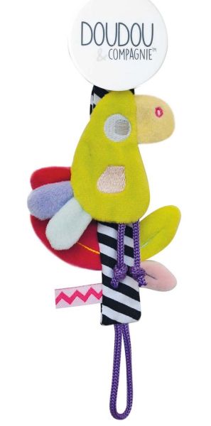DC3424PERRO - Attache-sucette Vanille/Fraise - Perroquet - 1