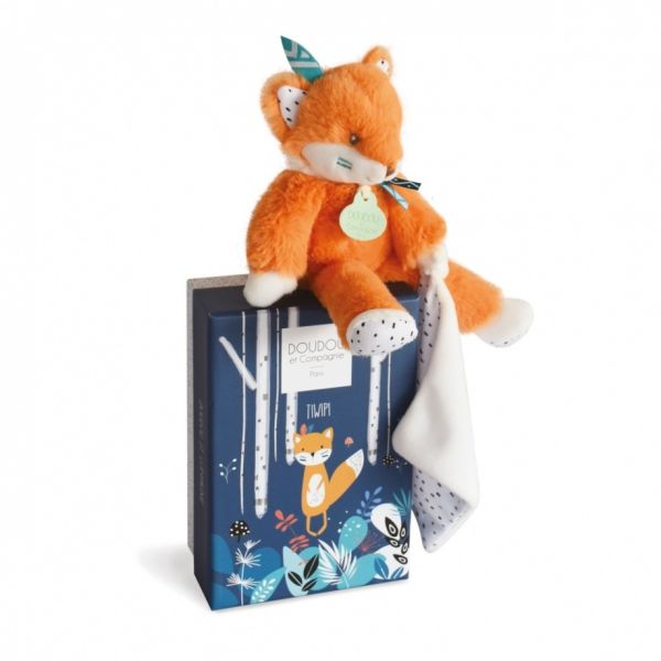 DC3633 - Peluche renard avec doudou TIWIPI - 21cm - 1