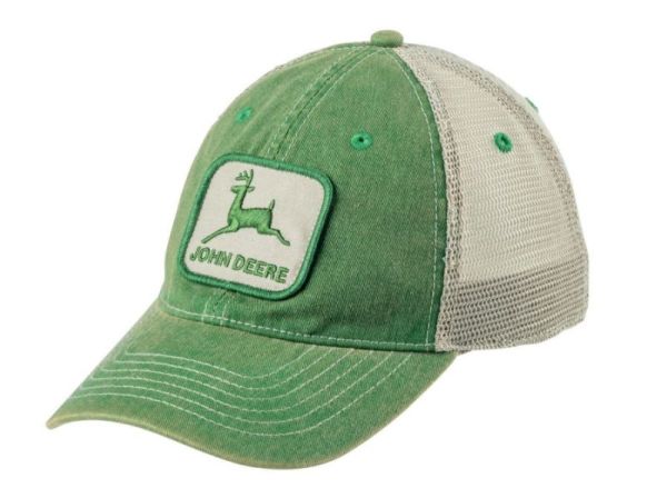 MC13080608IV - Casquette avec arrière filet vintage JOHN DEERE verte - 1