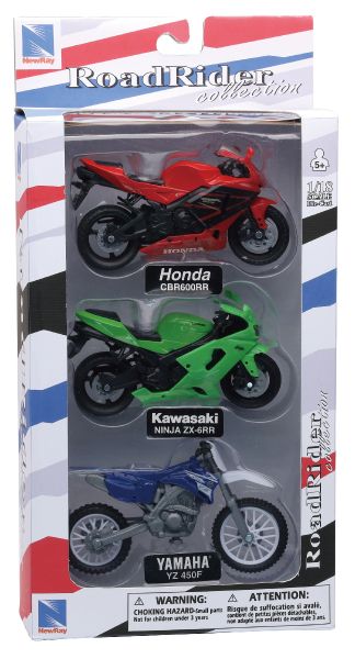 NEW67015B - Coffret de 3 motos HONDA KAWASAKI et YAMAHA - 1
