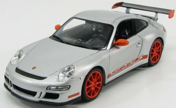 WEL18015W - PORSCHE 911 GT3 RS 2007 grise jantes oranges - 1