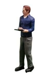 ATLANAN32007_BLEU - Chef d'atelier avec chemise bleu