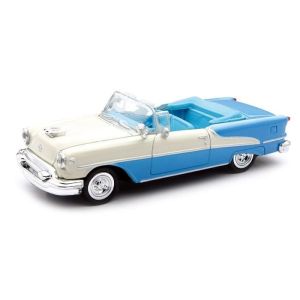 NEW48013Y - OLDSMOBILE Super 88 cabriolet beige et bleu