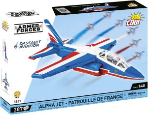 COB5841 - Avion de la patrouille de France ALPHA JET - 387 Pièces