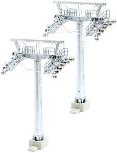 JC50300 - 2 poteaux 12 cm pour remontée mécanique au 1/87