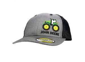 MC53084520CH - Casquette avec arrière en filet pour enfants JOHN DEERE grise et noire