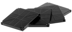 NZG7872 - 4 plaques stabilisatrices pour grue en miniature 20 x 20 x 2.4 mm